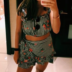 Crop top and skort set